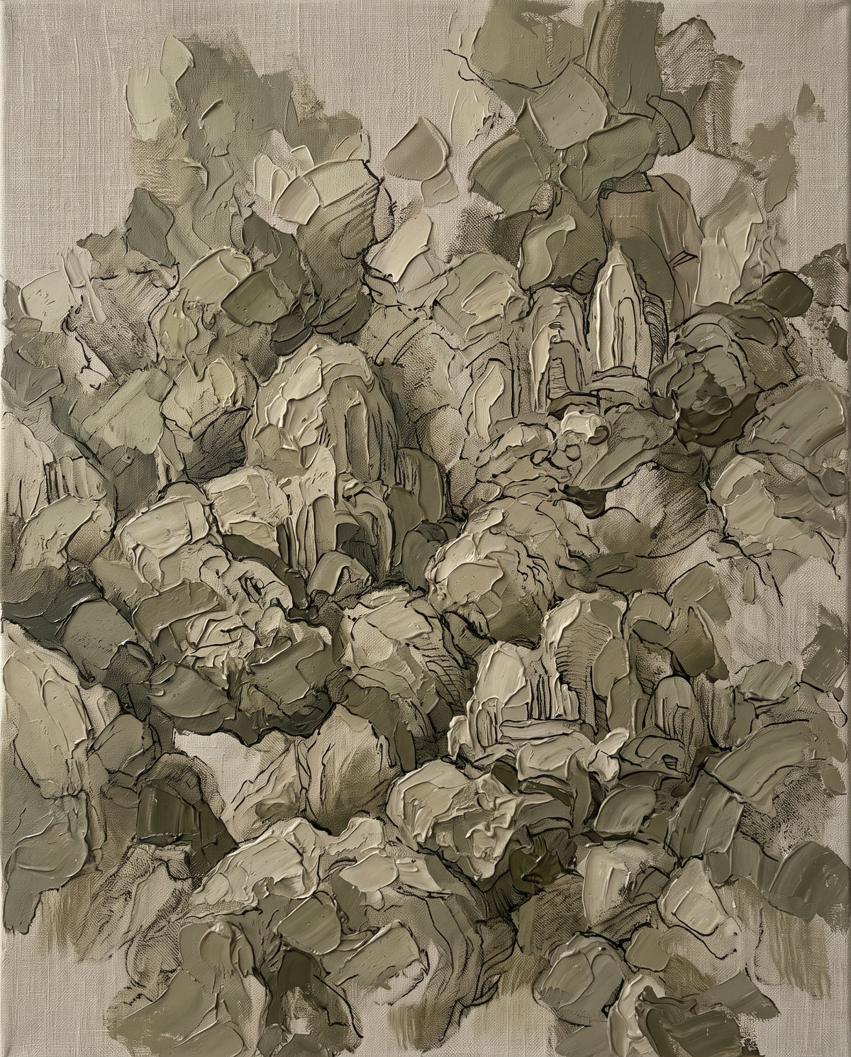 Olive Neutral Abstract Wall Art — abstract wall art, bedroom wall decor, full artwork view, abstract canvas wall art print | BloomWorld Art