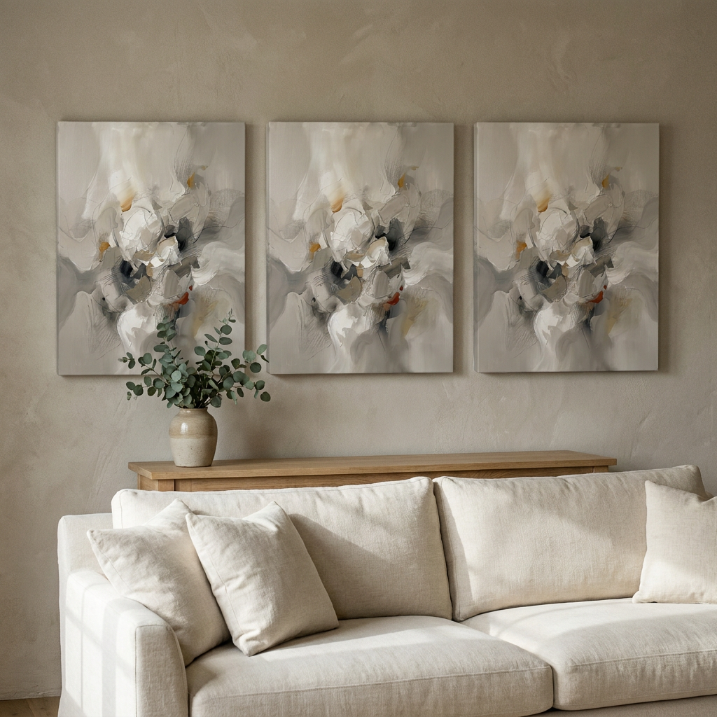 Greige Soft Gradients greige abstract wall art - BloomWorld wall art print
