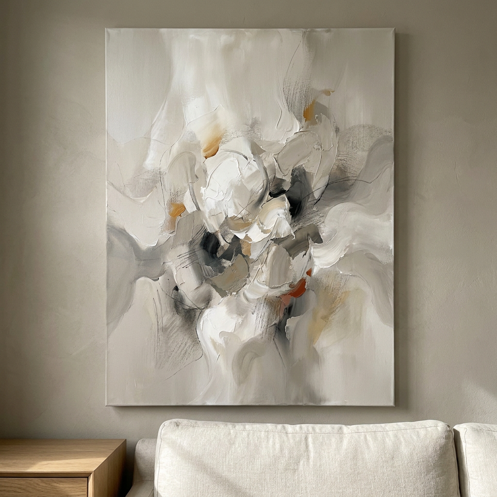 Greige Soft Gradients greige abstract wall art - BloomWorld wall art print