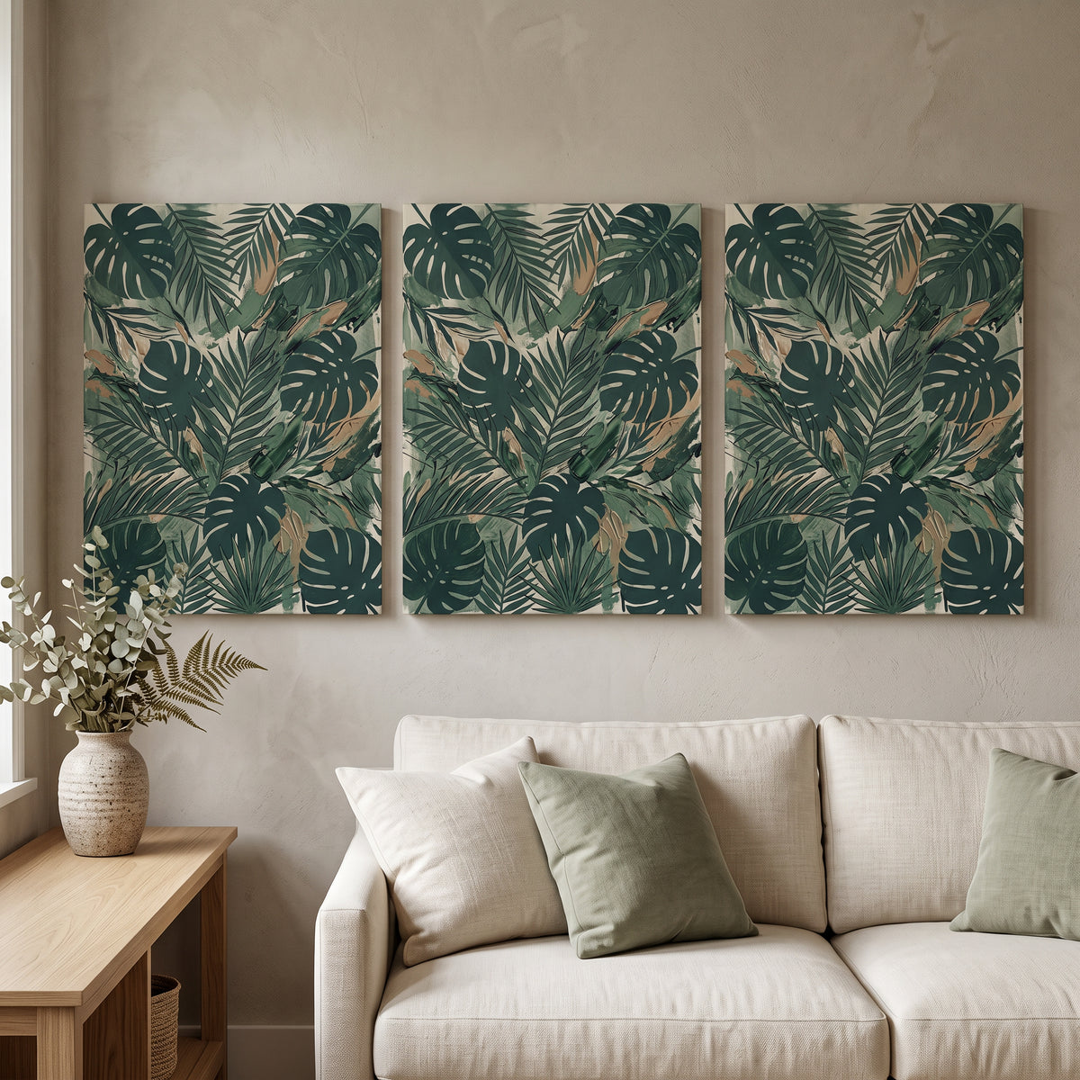 Wildflower Field Study Canvas, Tropical Botanical Wall Art, Botanical Print, Gift