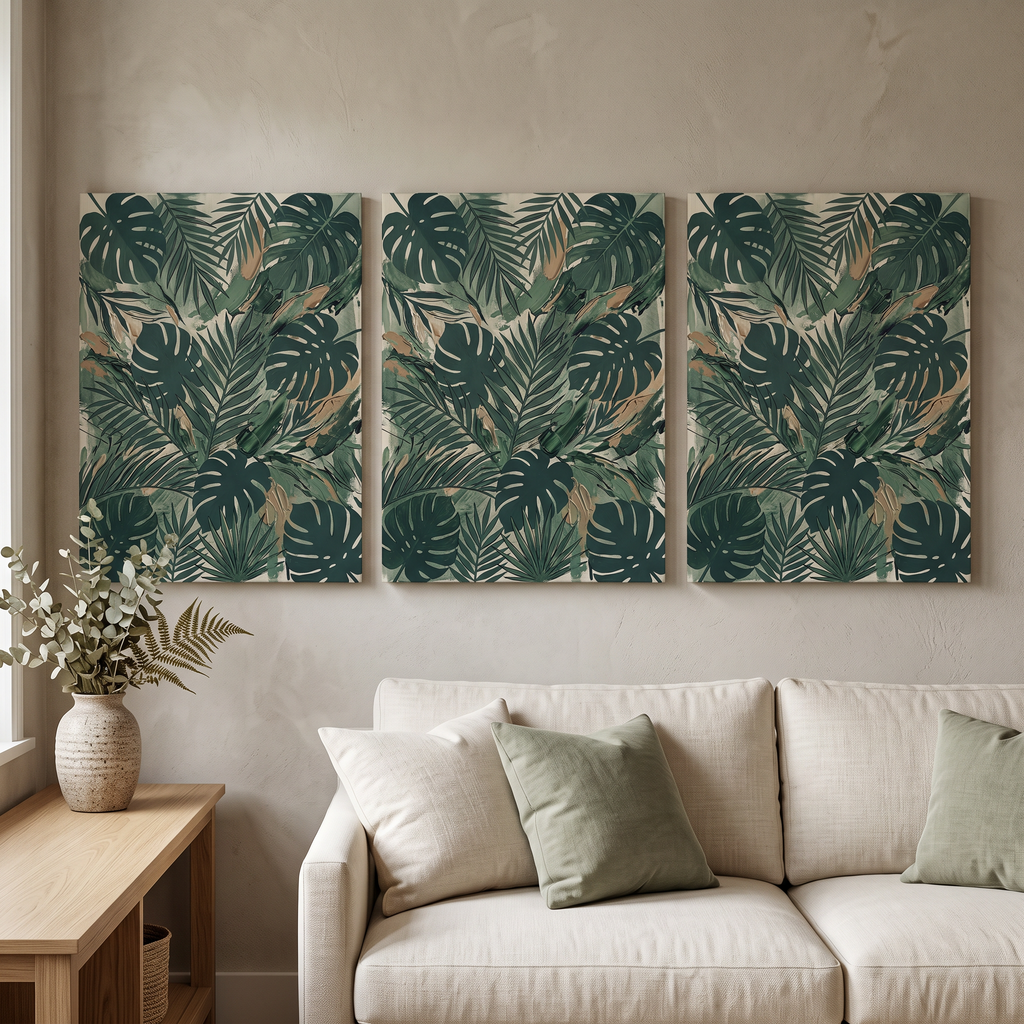 Wildflower Field Study Canvas, Tropical Botanical Wall Art, Botanical Print, Gift