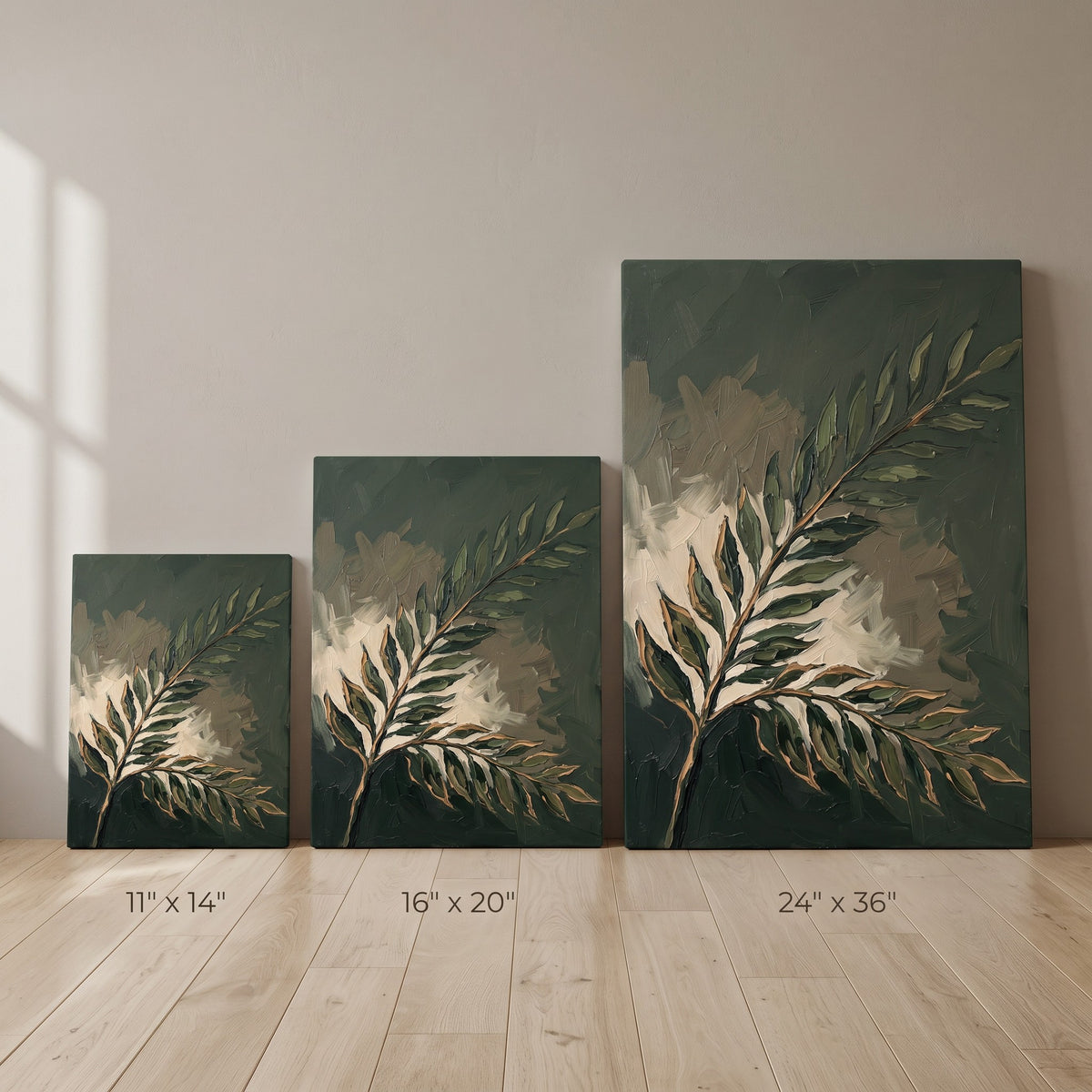 Single Stem Wall Art, Tropical Botanical Wall Art, Jungle Green Decor, Gift