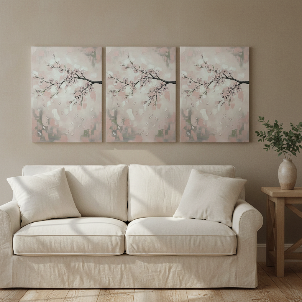 Cherry Blossom Drift cherry blossom wall art - BloomWorld wall art print