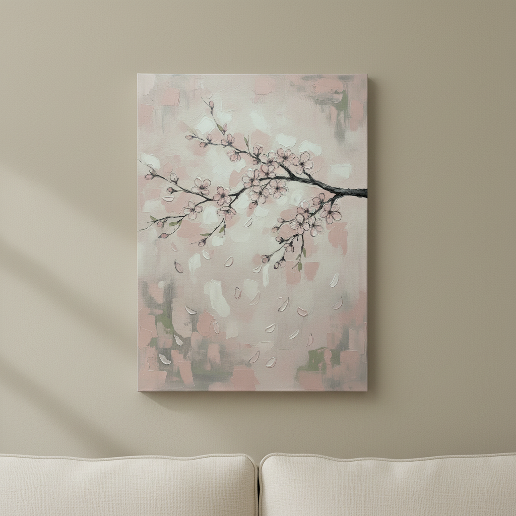 Cherry Blossom Drift cherry blossom wall art - BloomWorld wall art print