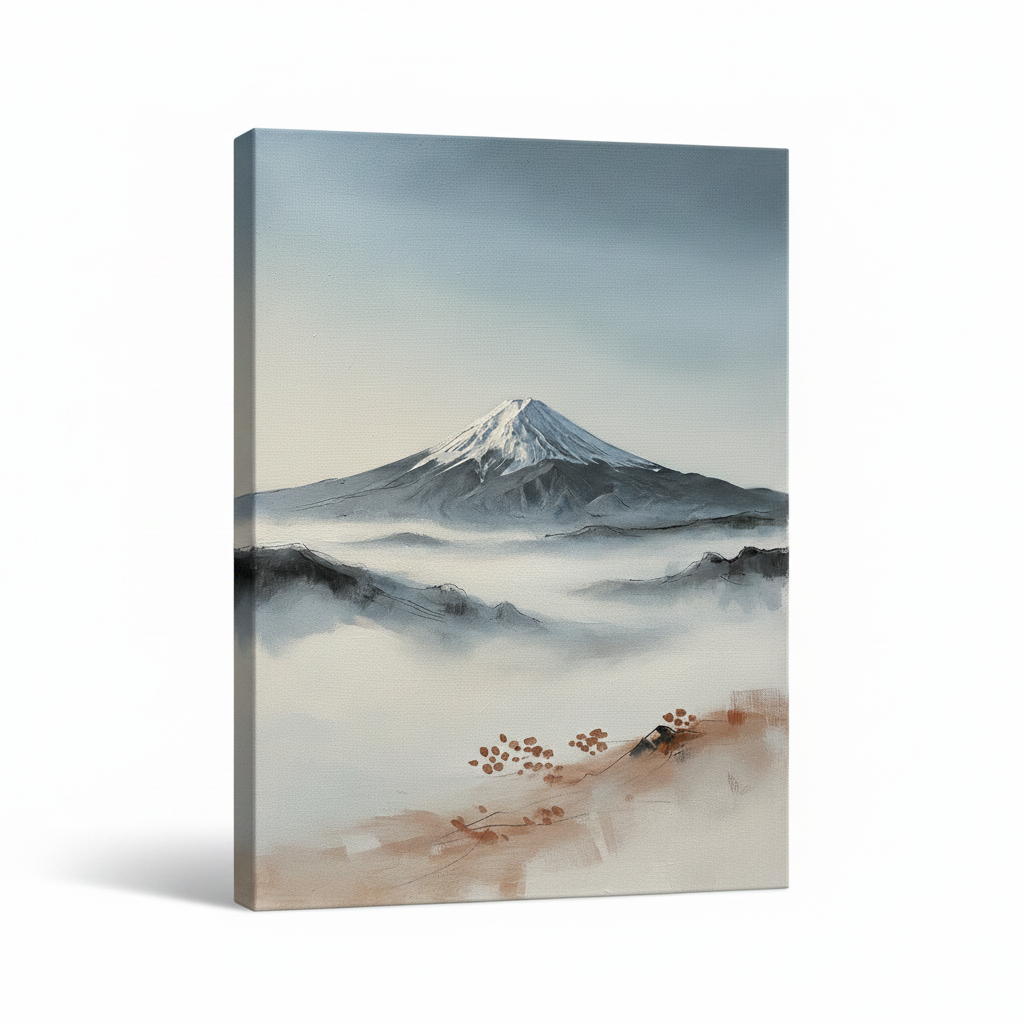 Mount Fuji Mist japanese wall art - BloomWorld wall art print