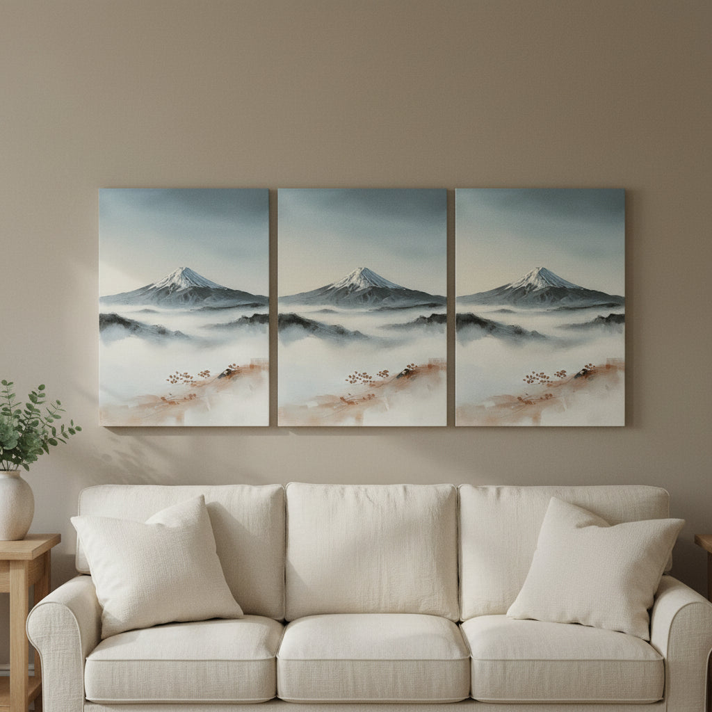 Mount Fuji Mist japanese wall art - BloomWorld wall art print