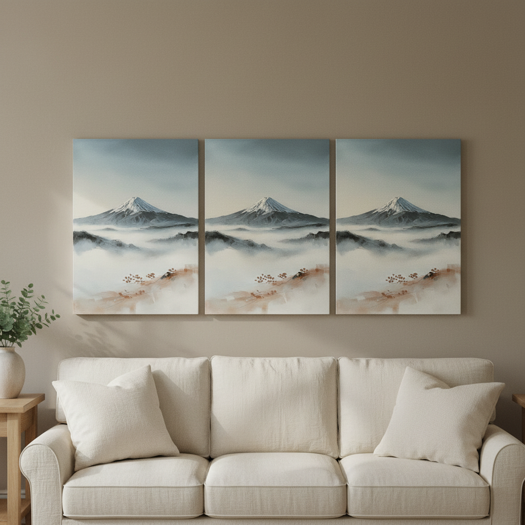 Mount Fuji Mist japanese wall art - BloomWorld wall art print