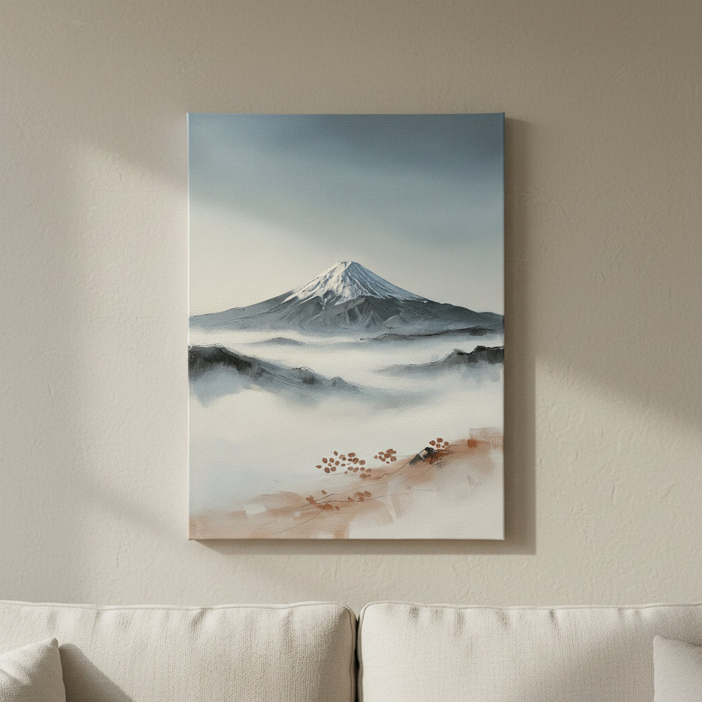 Mount Fuji Mist japanese wall art - BloomWorld wall art print