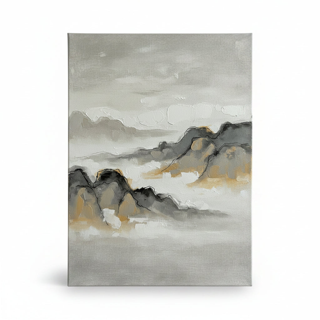 Ink Wash Mountains japanese wall art - BloomWorld wall art print