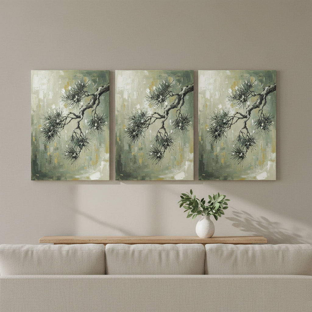 Pine Branch Quiet japanese wall art - BloomWorld wall art print