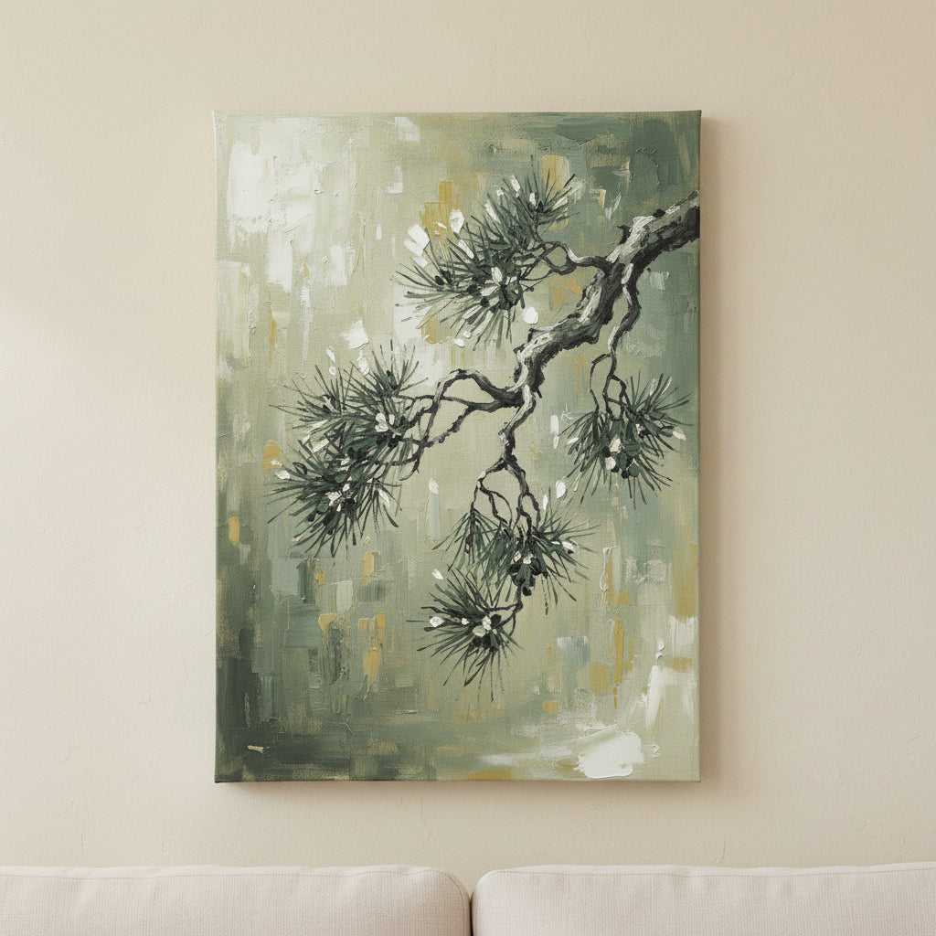 Pine Branch Quiet japanese wall art - BloomWorld wall art print