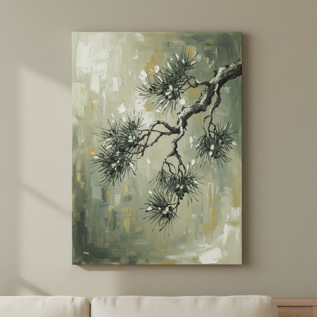Pine Branch Quiet japanese wall art - BloomWorld wall art print