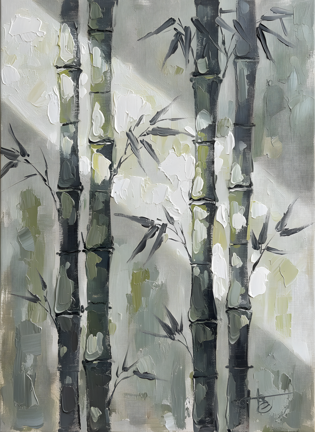 Bamboo Grove Light zen wall art - BloomWorld wall art print