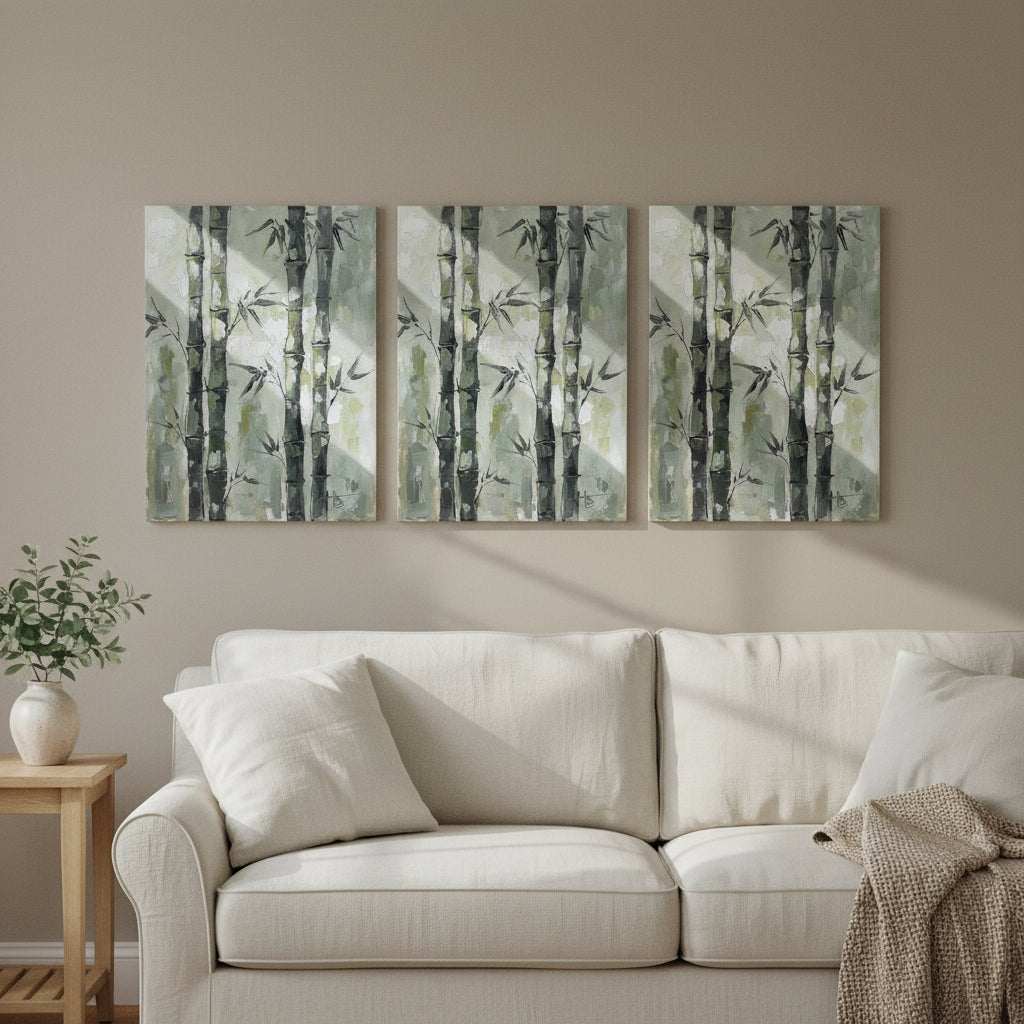 Bamboo Grove Light zen wall art - BloomWorld wall art print