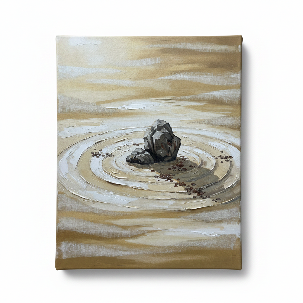 Zen Garden Rake zen wall decor - BloomWorld wall art print