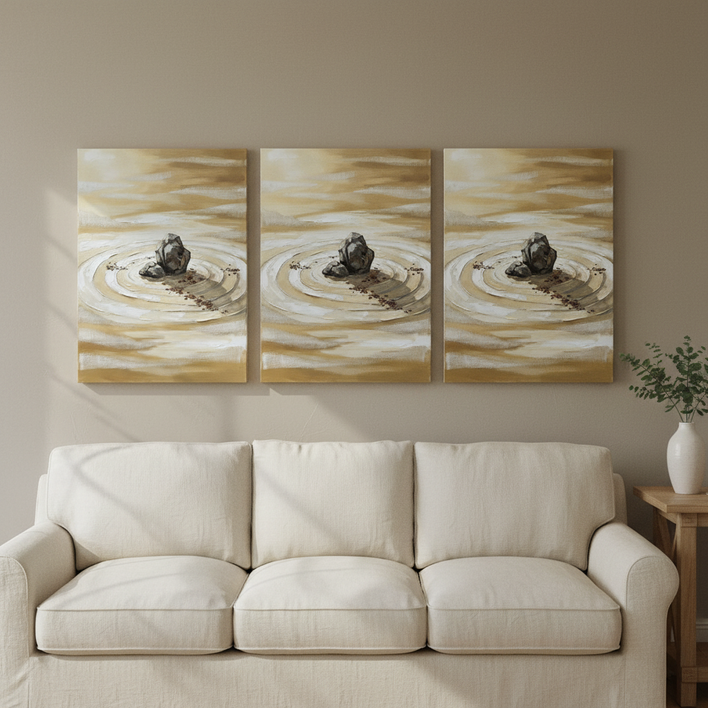 Zen Garden Rake zen wall decor - BloomWorld wall art print