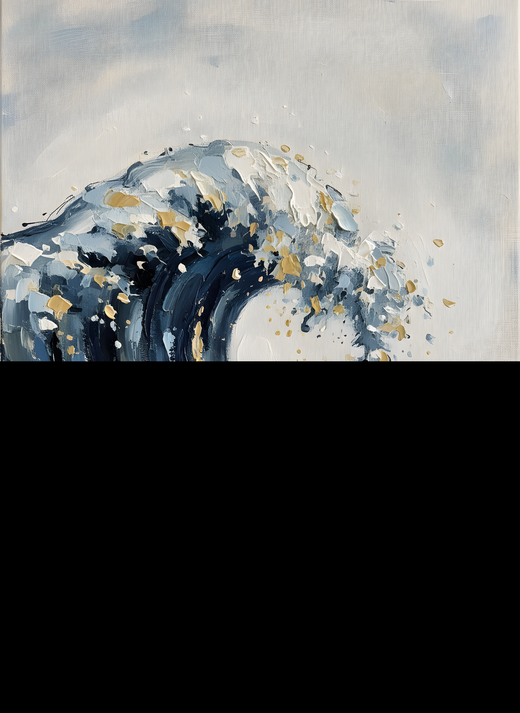 Great Wave Calm japanese wall art - BloomWorld wall art print