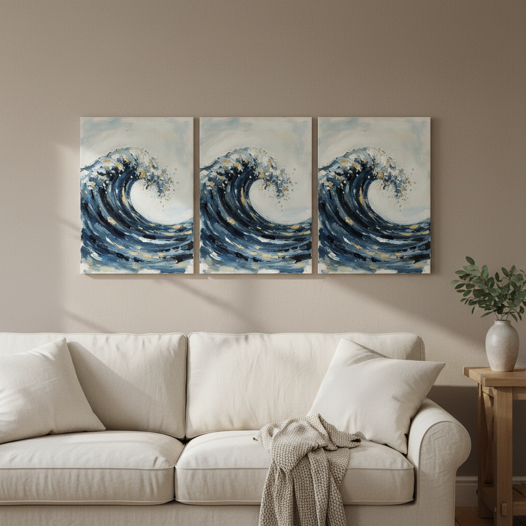 Great Wave Calm japanese wall art - BloomWorld wall art print