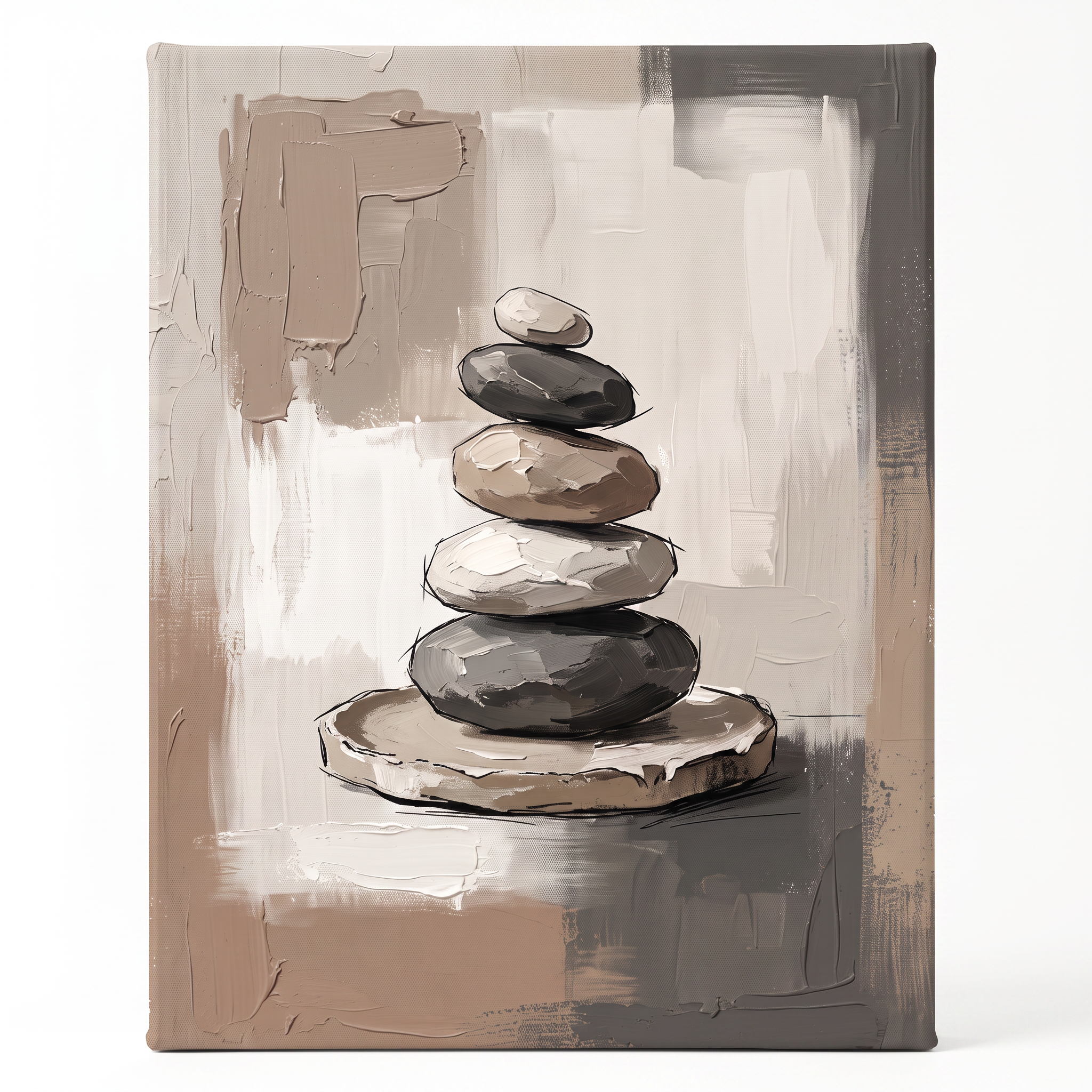 Earth Tone Zen earth tone zen wall decor - BloomWorld wall art print