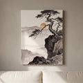 Sumi Ink Pine, Japanese Zen Ink Painting Print, Wabi Sabi Decor, Gift
