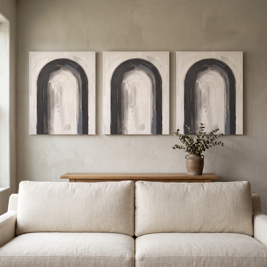 Single Arch Line Minimalist Wall Art, Scandinavian One Line Drawing, Modern Bedroom Decor, Gift