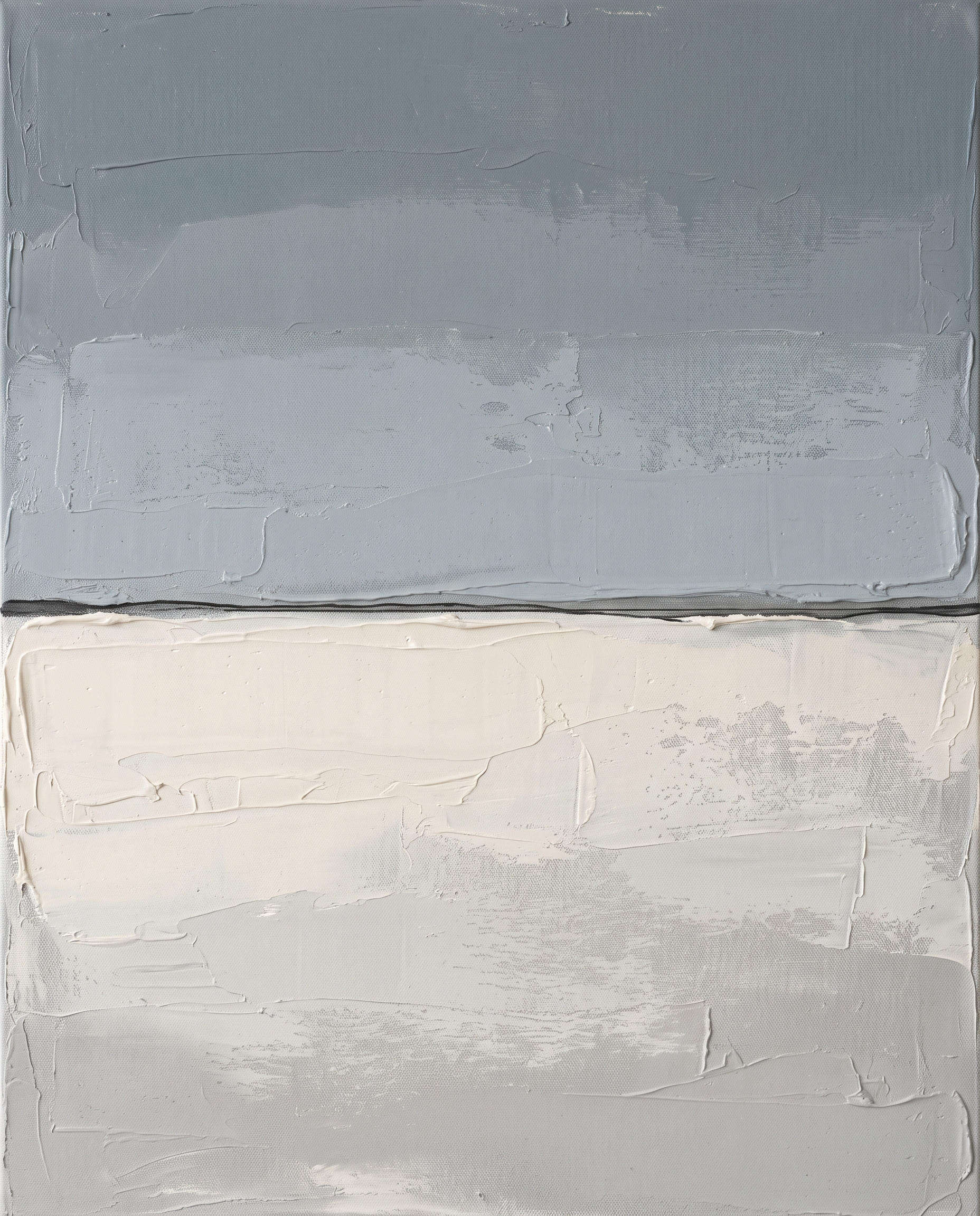 Calm Horizon Line Minimalist Wall Art, Scandinavian Seascape Print, Serene Bathroom Decor, Gift