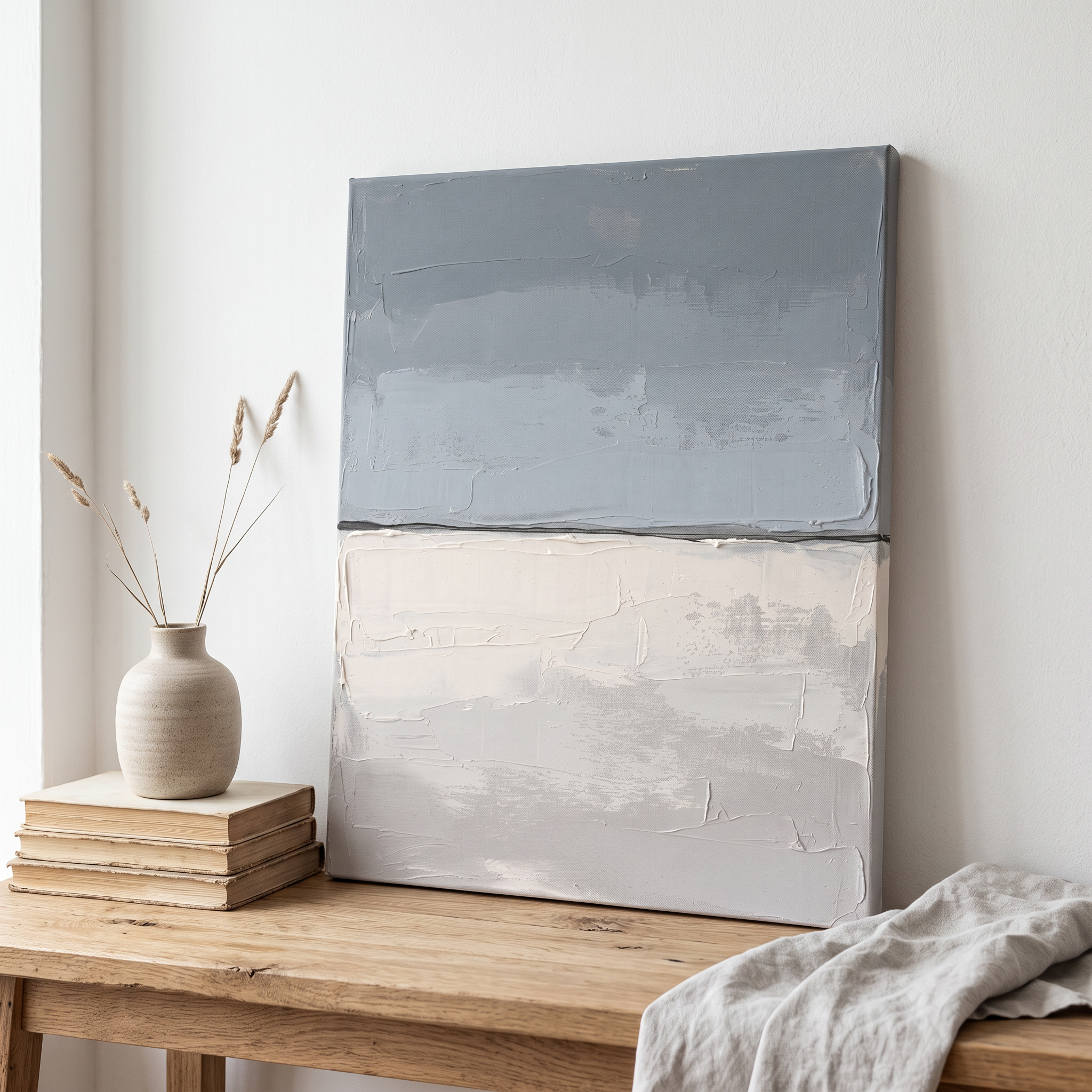 Calm Horizon Line Minimalist Wall Art, Scandinavian Seascape Print, Serene Bathroom Decor, Gift