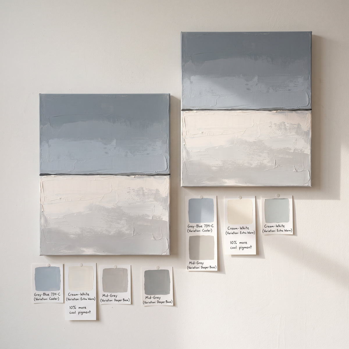 Calm Horizon Line Minimalist Wall Art — bedroom wall decor, boho neutral, canvas wall art shown on a wall in a styled interior, view C5 (minimalist line art) | 