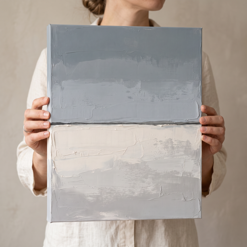 Calm Horizon Line Minimalist Wall Art, Scandinavian Seascape Print, Serene Bathroom Decor, Gift