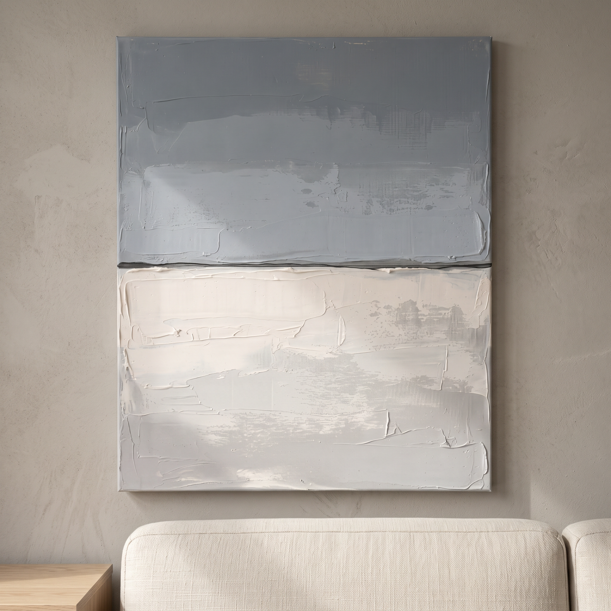 Calm Horizon Line Minimalist Wall Art, Scandinavian Seascape Print, Serene Bathroom Decor, Gift