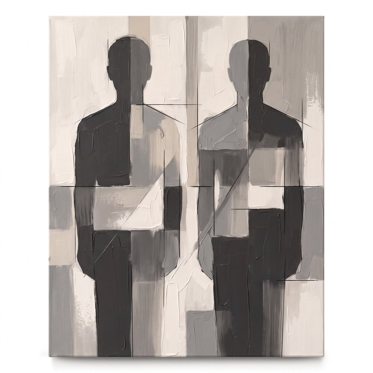Two Abstract Figures  - BloomWorld wall art print