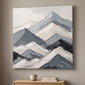 Nordic Landscape Line Minimalist Wall Art, Scandinavian Mountain Print, Calm Living Room Decor, Gift