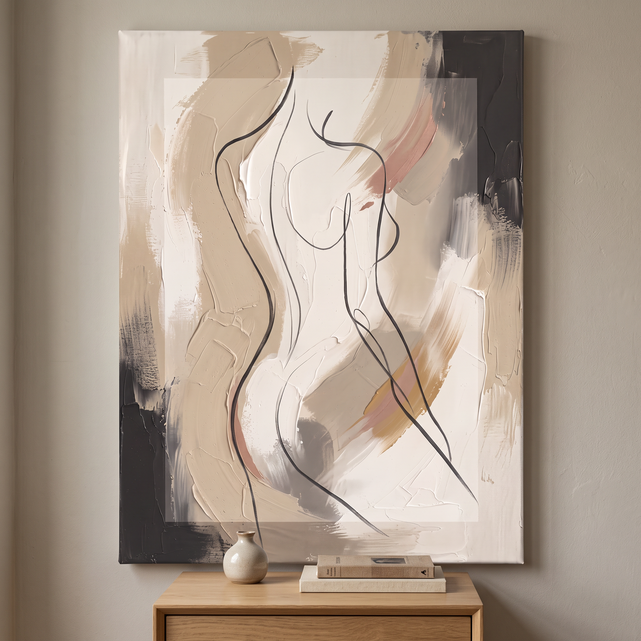Female Figure Line female line art - BloomWorld wall art print