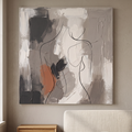 Abstract Body Curve abstract line art - BloomWorld wall art print