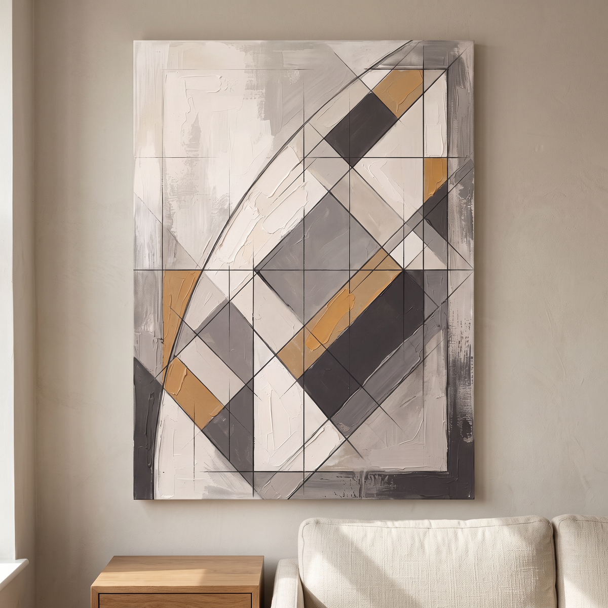 Quiet Arch Geometry Canvas