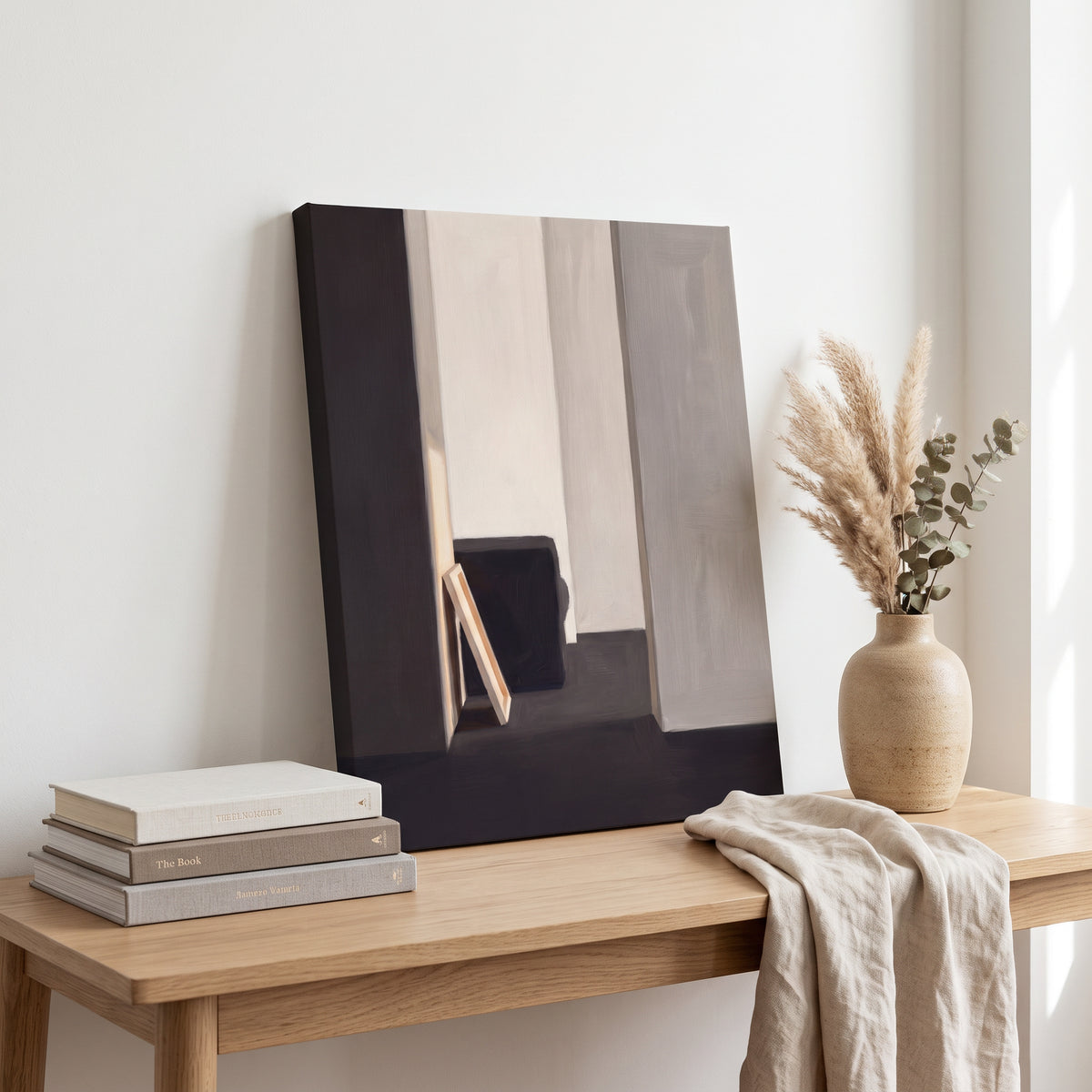 Large Modern Wall Art For Dining Room, Minimalist Scandinavian Line Art, Bedroom Decor, Gift