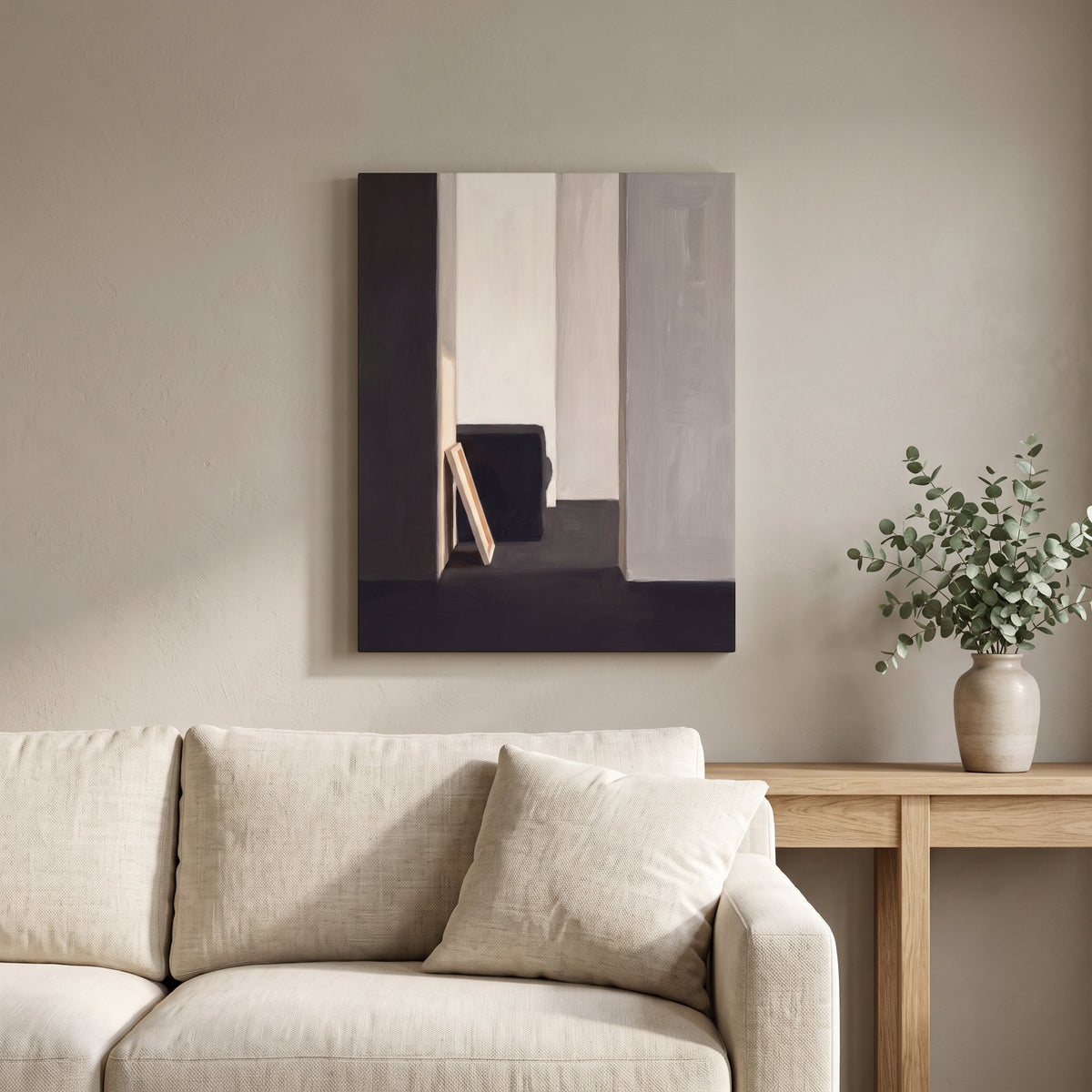 Large Modern Wall Art For Dining Room, Minimalist Scandinavian Line Art, Bedroom Decor, Gift