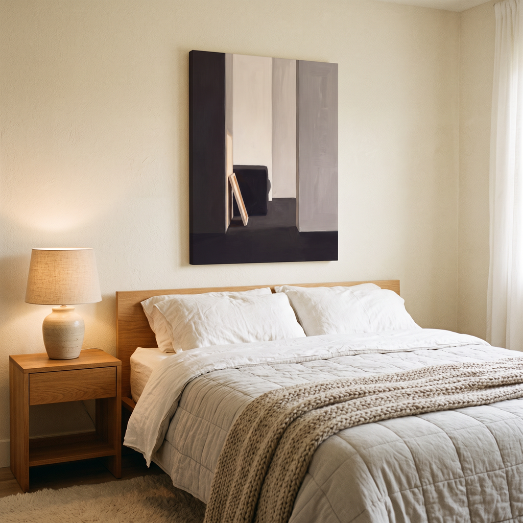 Large Modern Wall Art For Dining Room, Minimalist Scandinavian Line Art, Bedroom Decor, Gift
