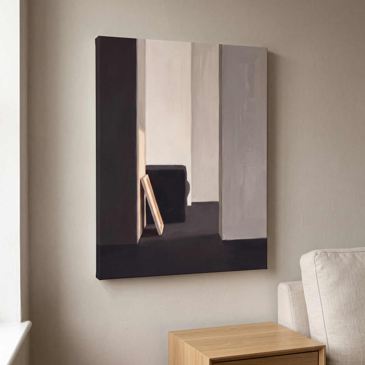 Large Modern Wall Art For Dining Room, Minimalist Scandinavian Line Art, Bedroom Decor, Gift