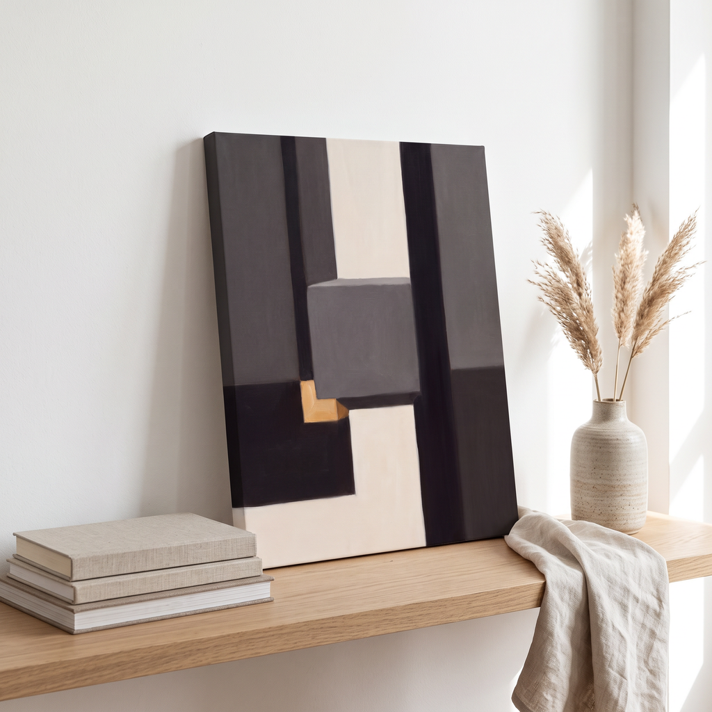 Large Minimalist Canvas Art, Minimalist Scandinavian Line Art, Bedroom Decor, Gift