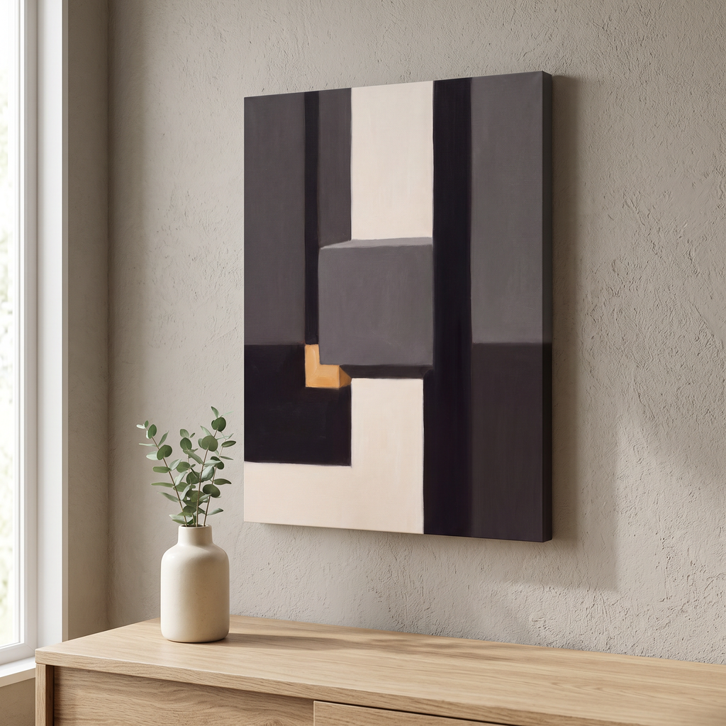 Large Minimalist Canvas Art, Minimalist Scandinavian Line Art, Bedroom Decor, Gift
