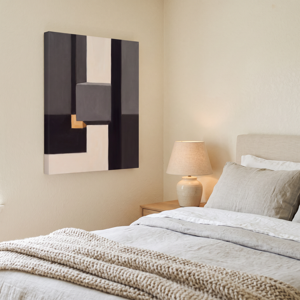 Large Minimalist Canvas Art, Minimalist Scandinavian Line Art, Bedroom Decor, Gift