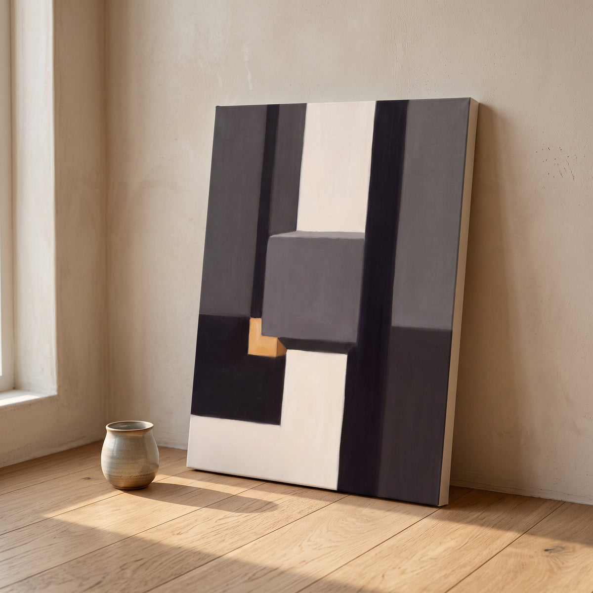 Large Minimalist Canvas Art, Minimalist Scandinavian Line Art, Bedroom Decor, Gift
