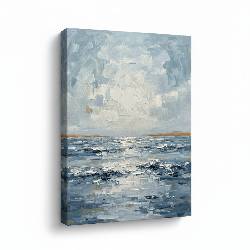 Sea Sky Horizon coastal wall art for bathroom - BloomWorld wall art print