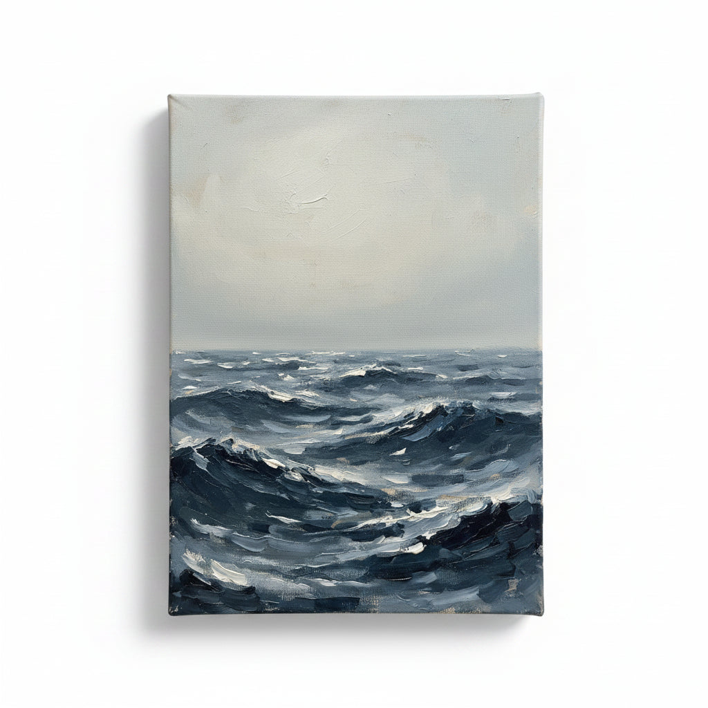 Dark Swell in Fog large seascape canvas - BloomWorld wall art print