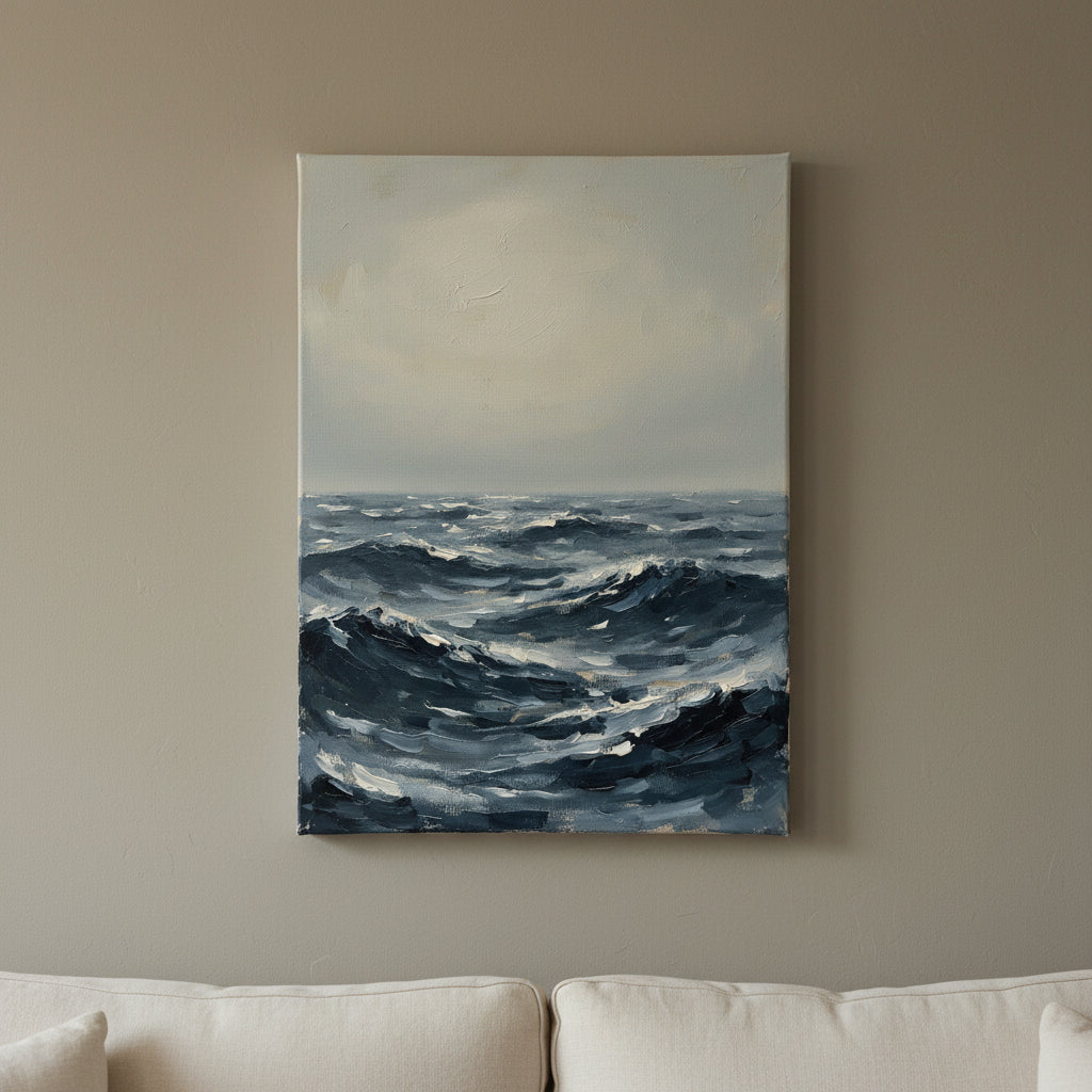 Dark Swell in Fog large seascape canvas - BloomWorld wall art print