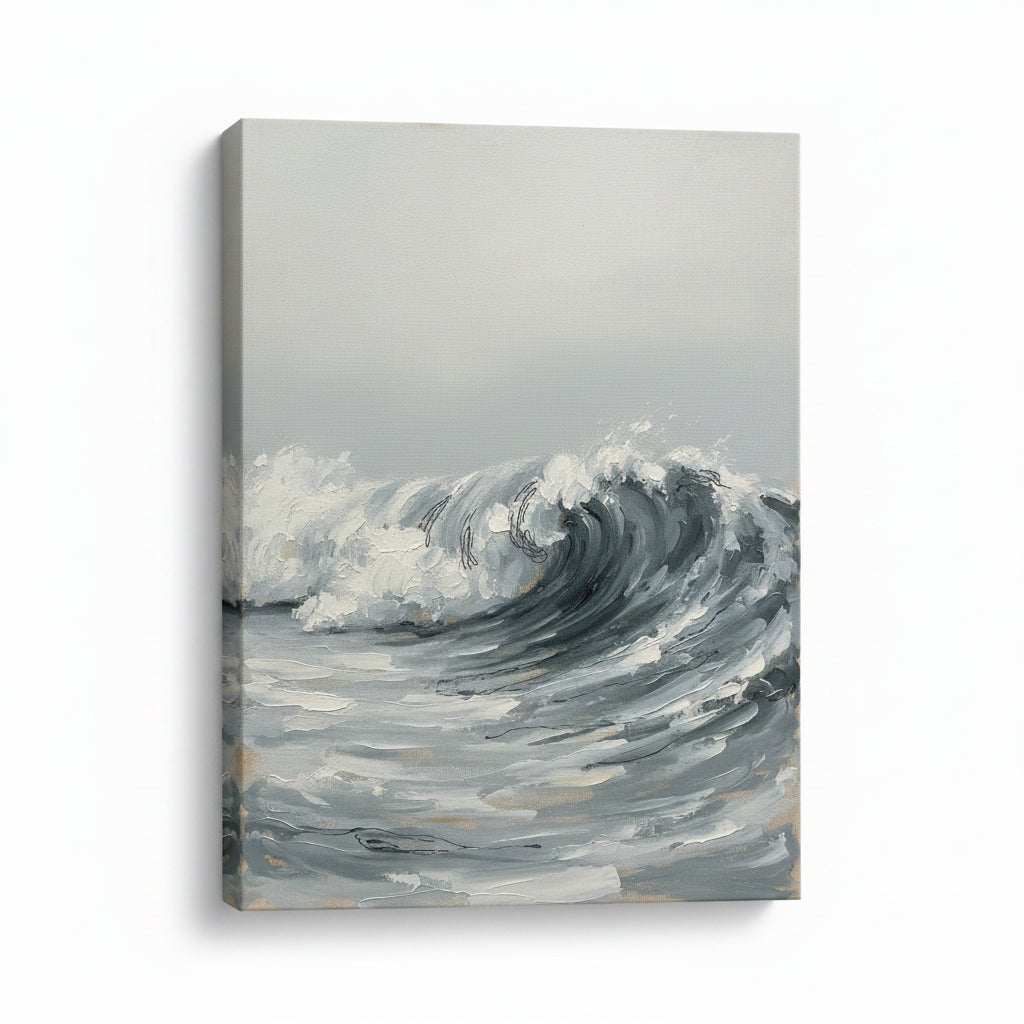 Slow Wave Crest seascape wall art for living room - BloomWorld wall art print