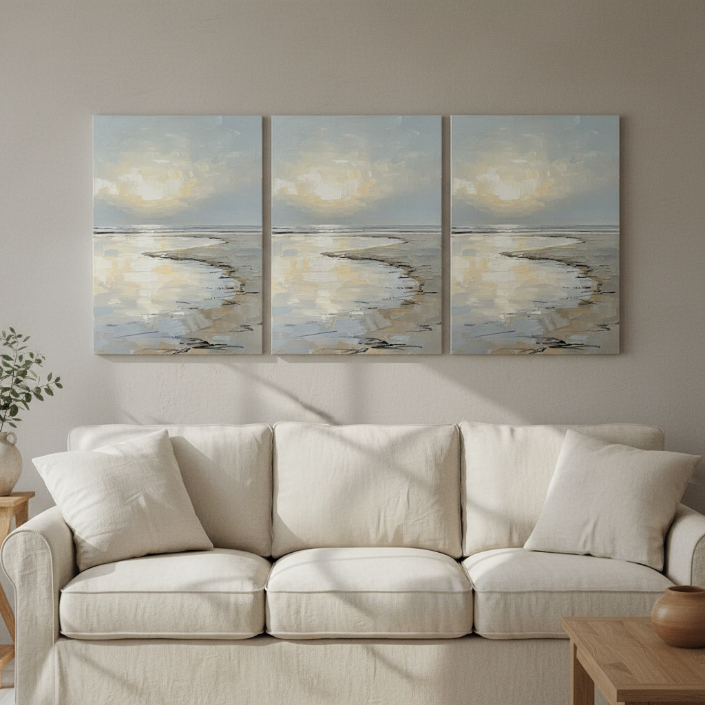 Dawn Shoreline Beach Wall Art, Bedroom Decor, Gift
