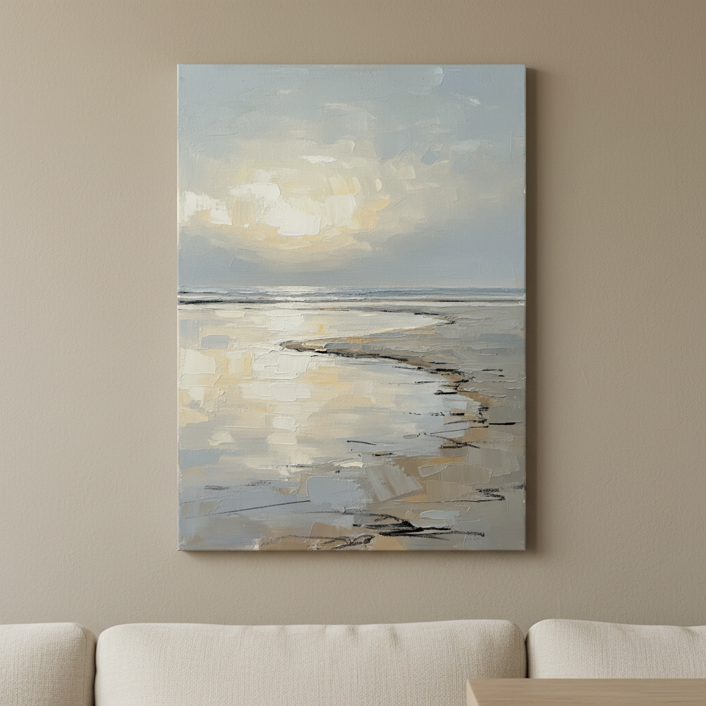 Dawn Shoreline Beach Wall Art, Bedroom Decor, Gift
