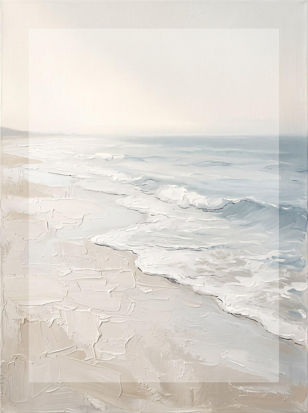Wet Sand Foam Beach Wall Decor, Bathroom Decor, Gift